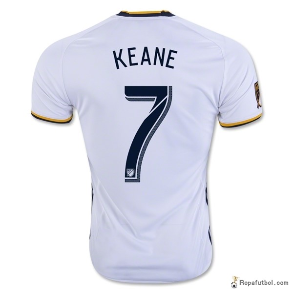 Camiseta Los Angeles Galaxy Replica Primera Ropa Keane 2016/17 Blanco